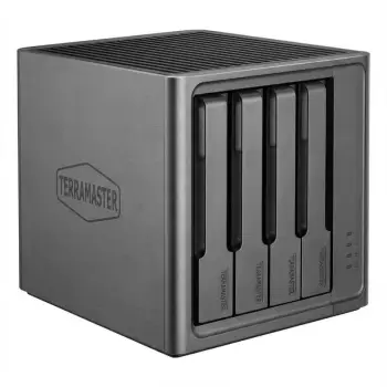 NAS TerraMaster F4 SSD / 4-Bay / All-SSD / Quad-Core / 8GB DDR5
