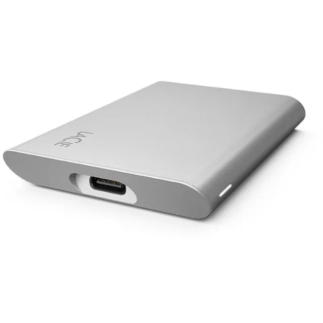Disk i jashtëm SSD LaCie Portable SSD V2, 1TB, USB C, argjendtë - 1