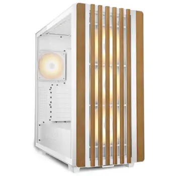 Kornizë PC Sharkoon Rebel C70G, ATX, RGB, e bardhë