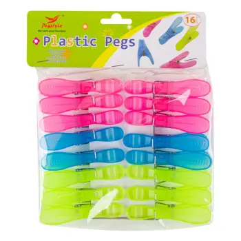 Kapese rrobash me 3 ngjyra 4 cm 16 cope