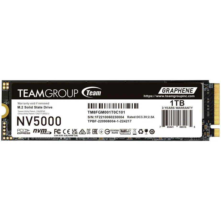 SSD të Brendshme Teamgroup NV5000 / M.2 PCIe 4.0 x4 / 1TB - 1