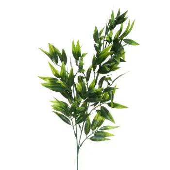 Dege dekorative gjethe bamboo jeshile 74 cm