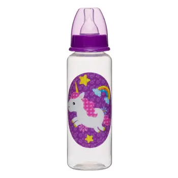 Shishe biberoni prej plastike, me njëbrirësh, 250 ml