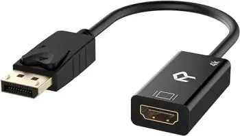 Konverter Display Port në HDMI-4K / Ultra HD / 20cm / I zi