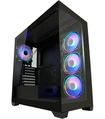 Kompjuter Gaming ICE SERIES 2 / Core i9 14900KF / 32GB DDR5 / 1TB / RTX 5070 12GB / Case SEAMLESS X – e zezë