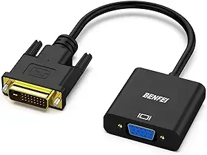 Konvertues DVI / 24+1 në VGA / Analog / I zi