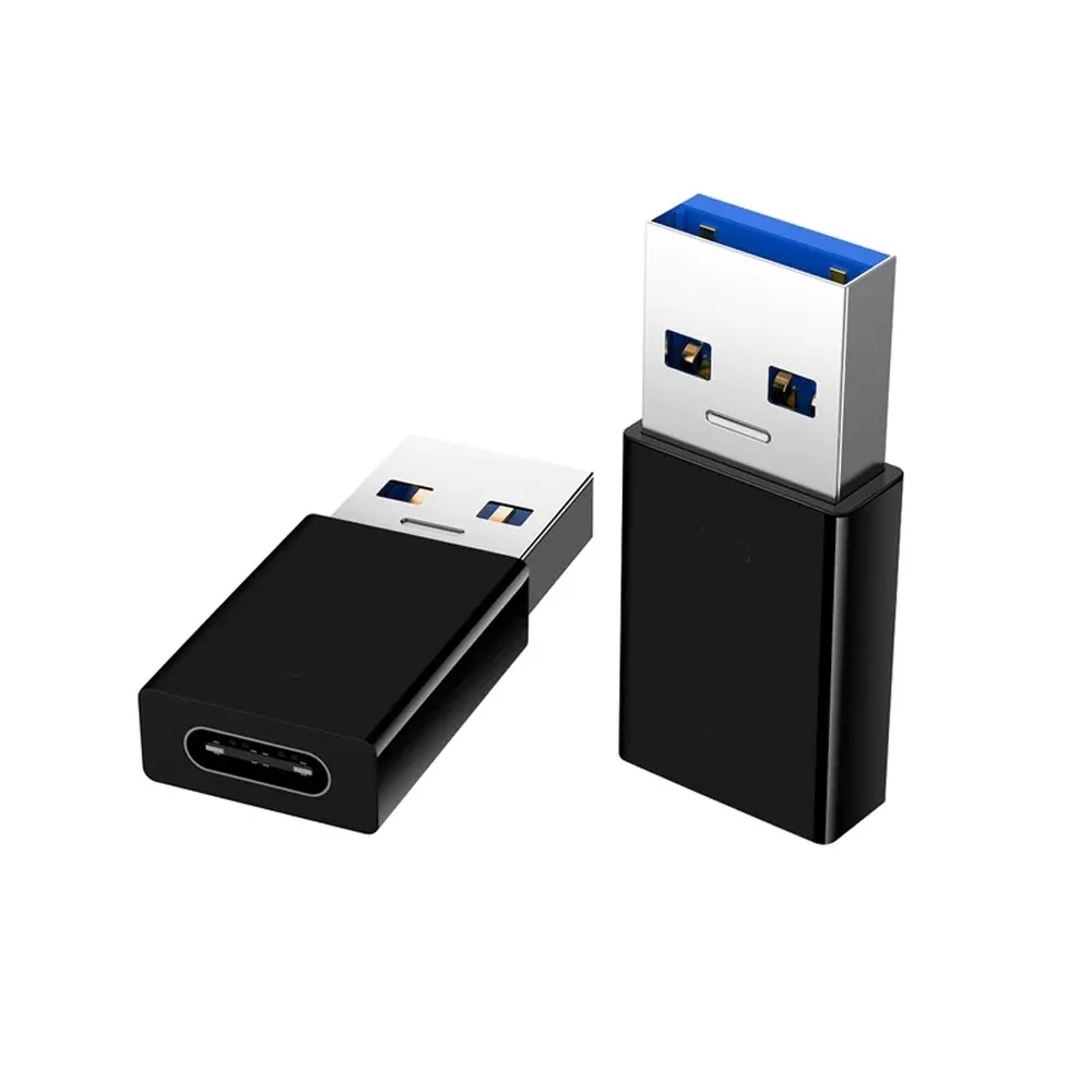 Konvertues Metal Case USB 3.0 male në Tybe C female / I zi - 1