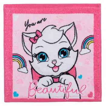 Rrobe pambuku roze per vajza me mace 30x30cm