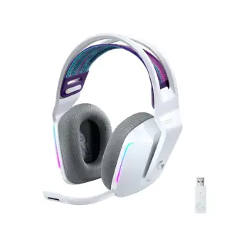 Kufje Gaming Logitech G733 Lightspeed Headset – Bardhë