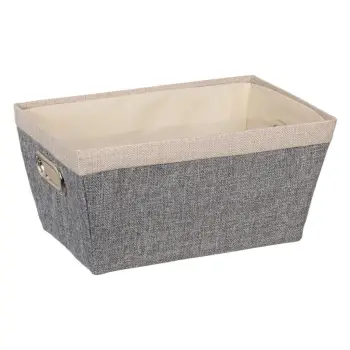 Shporte organizimi bezhe dhe gri 32x22x16cm