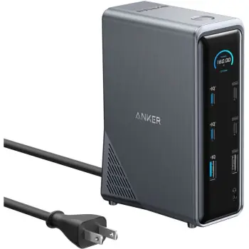 GPS dhe Tags ANKER / Prime Docking Station / 14-in-1 / 160W / USB-C & USB-A / HDMI / Ethernet / Audio – Zezë