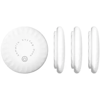 GPS dhe Tags 4smarts Standort‑Finder SkyTag Duo / 4er Set – Bardhë