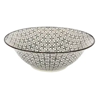 Tas servirje bezhe me detaje te zeza 25x8.4cm