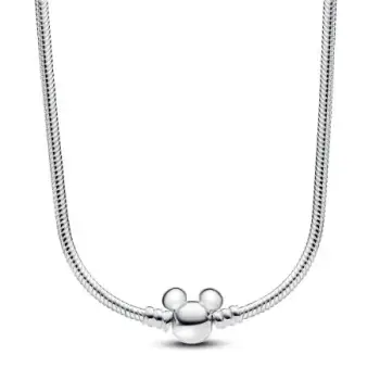 Disney Mickey Mouse sterling silver snake chain necklace