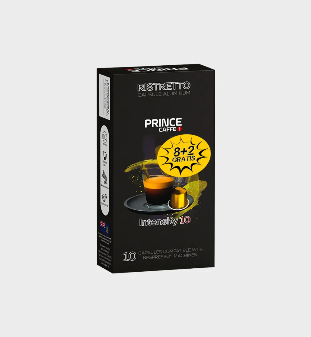 Pako kapsulash kafeje Alumini Gold Ristretto 8 + 2 GRATIS - 1