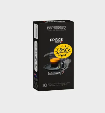 Pako kapsulash kafeje Alumini e zezë Espresso 8 + 2 GRATIS