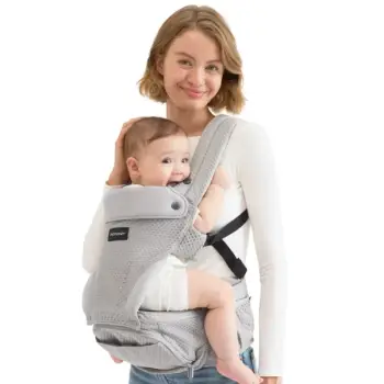 Momcozy Kengur – Mbajtës 2ne1 me sedilje Air Mesh