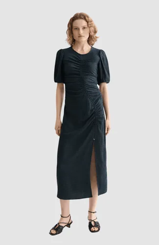 Open structured jersey midi dress - 3