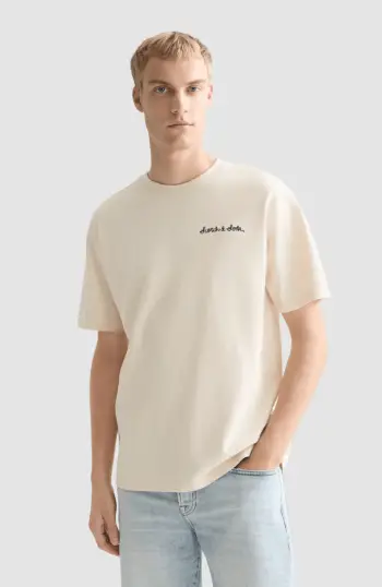 Slubyarn chest pocket artwork relaxedfit T-shirt