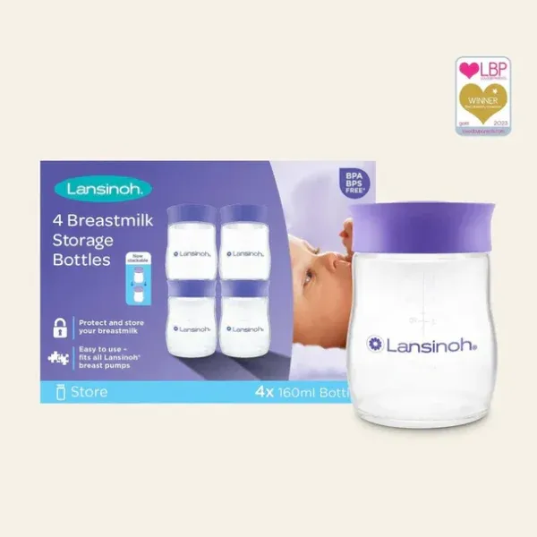 Shishe për ruajtjen e qumështit (Set 4pcs 160ml) – Lansinoh - 4