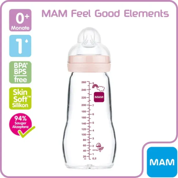 Shishe Qelqi MAM – 260ml (2m+) - 5