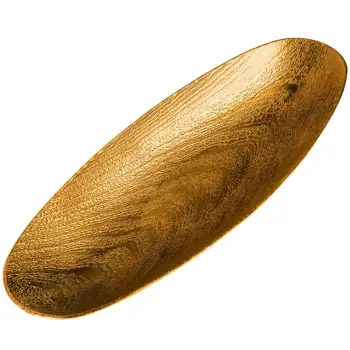 Pjatë dekorative plastike gold 40.5x15.7x5cm