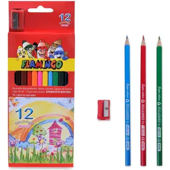 Lapsa Druri Me Ngjyra "Flamingo" &amp; 1 Prehëse 12Copë