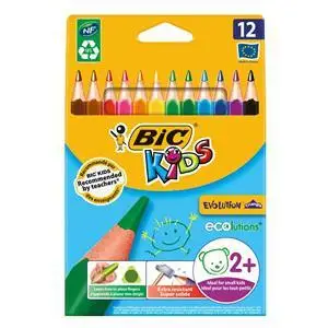 Lapsa të trashë trekëndësh me ngjyra BIC - 12 copë