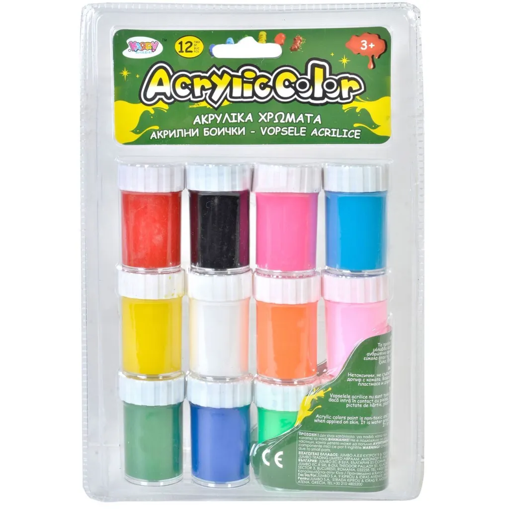 Bojëra Akrilike Në Vazo 20 Ml 12 Cope - 1