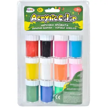 Bojëra Akrilike Në Vazo 20 Ml 12 Cope