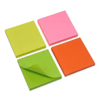 Sticky Notes Me 4 Ngjyra 7.6x7.6 Cm 4x100 Flete