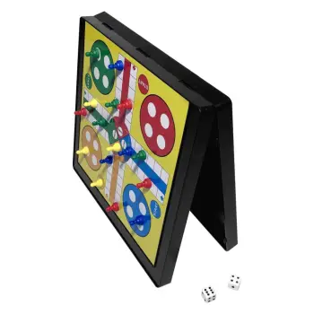 Lojë tavoline magnetike me gjarpër dhe ludo 2në1 20x21cm