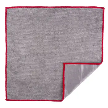 Leckë pastrimi mikrofibre për xham, pasqyrë, ngjyrë gri 35x35cm