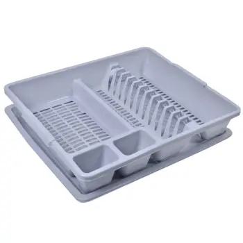 Kullues enësh plastik gri me tabaka 48x38x8cm