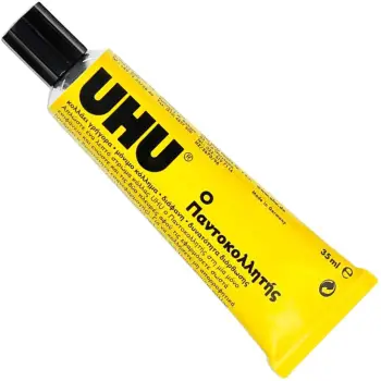 Ngjitës "Uhu" Tubet I Verdhë 35 Ml