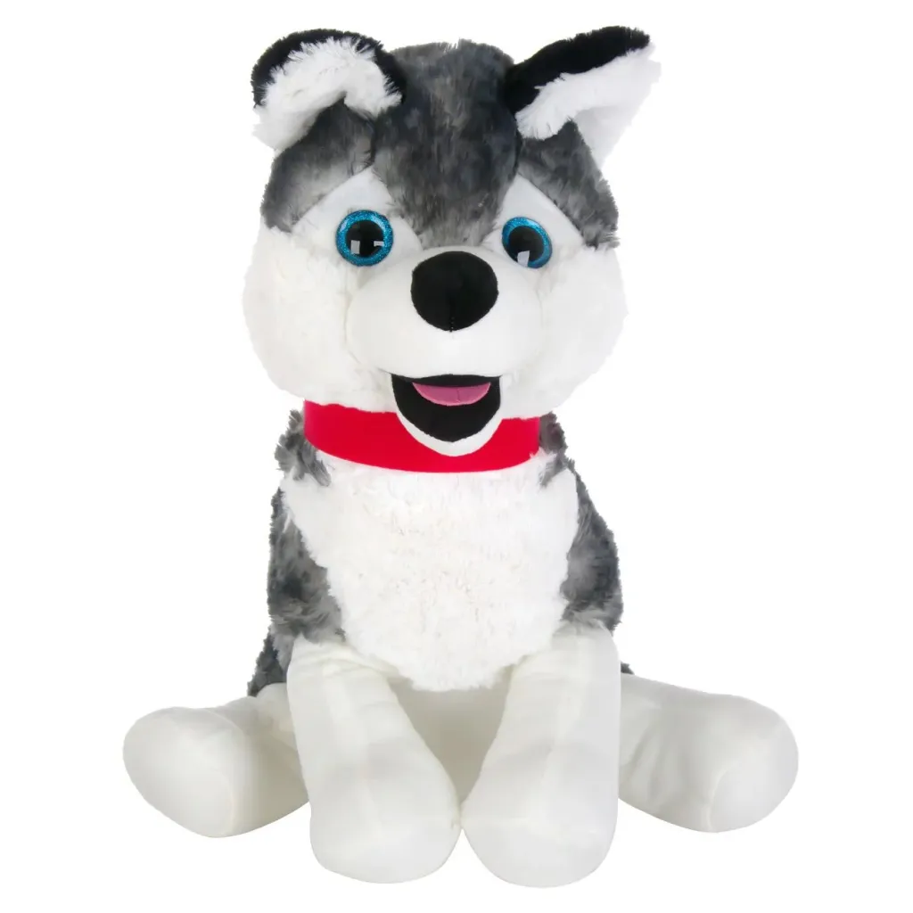 Qen Husky me shall të kuq 45cm - 1