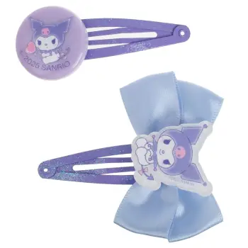 Kapëse flokësh tic tac me dizajn Kuromi, ngjyrë lejla - 2 copë