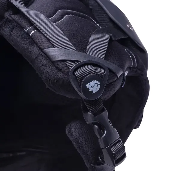 Helmetë ski Iguana unisex, e zezë - 5