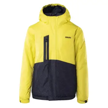 Xhaketë ski Brugi Jacket 1AJ4 Jr, për fëmijë, poliestër, e verdhë