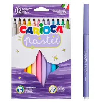 Bojëra uji ngjyrë pastel Carioca - 12 copë