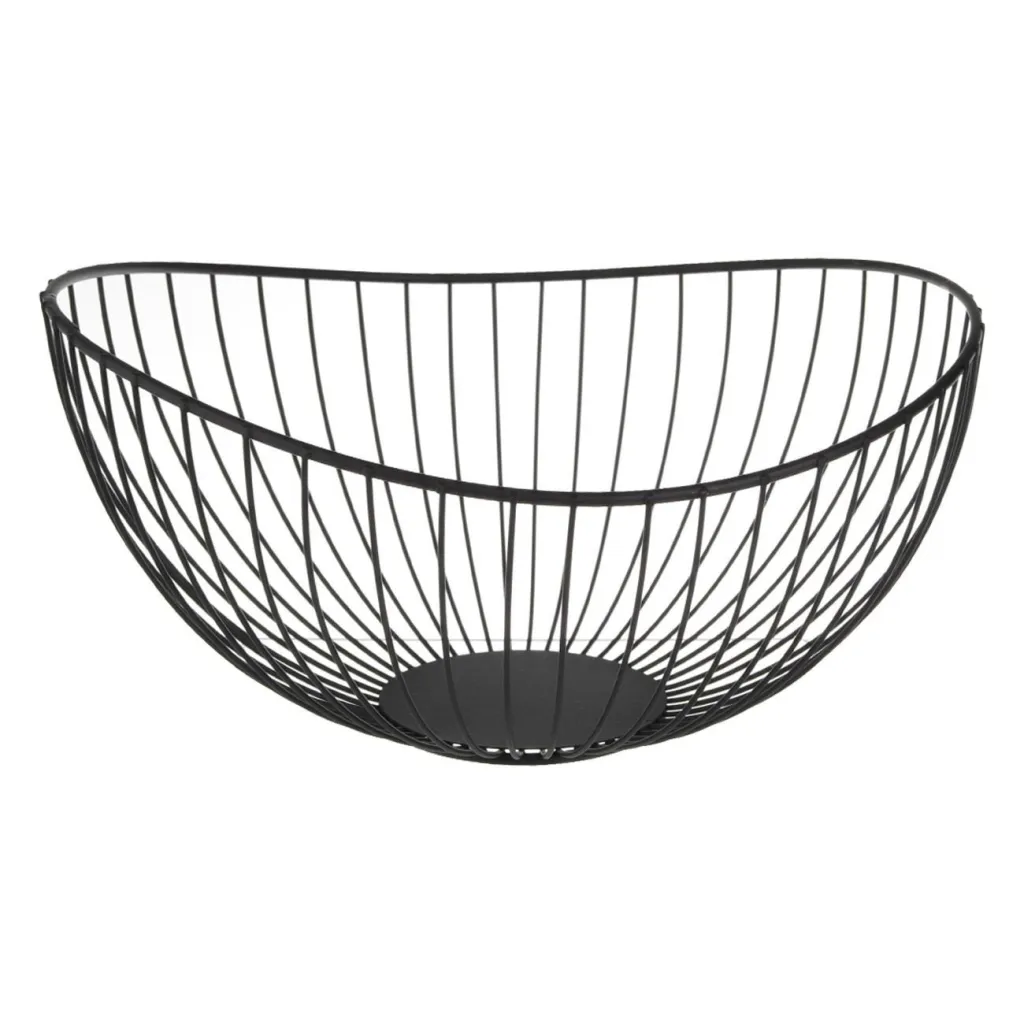 Tas frutash oval metalik i zi 29.5x29x13cm - 1