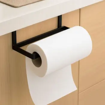 Mbajtëse për letër kuzhine me varje, e zezë 26 cm