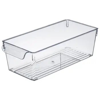 Organizuese transparente për frigoriferin me dorezë 32.5x15x10cm