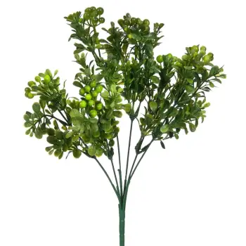 Degë Dekoruese Jeshile Me Fruta 31 Cm
