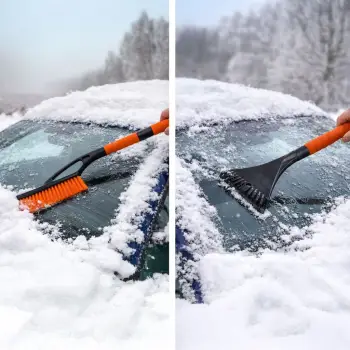 Paisje akulli dhe furçë pastrimi me dorezë 61 cm