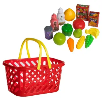 Shportë supermarketi me produkte - 15 copë.