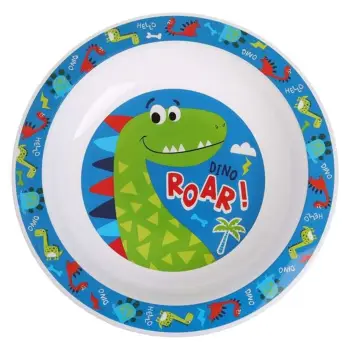 Pjatë ushqimi plastike me dizajn Dinosauri Ø20.5cm