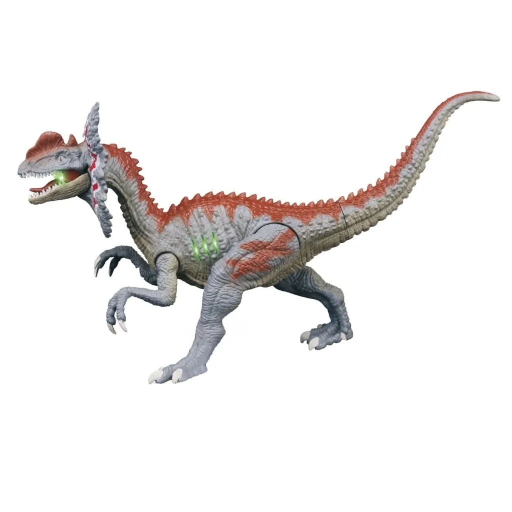 Dinozaur Dilophosaurus lodër me tingull dhe drita - 1