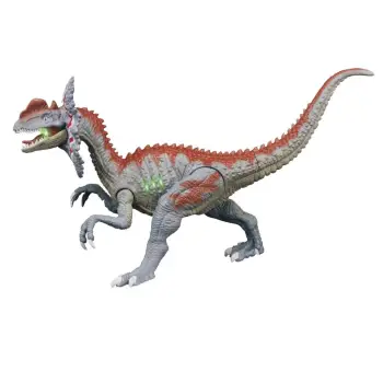Dinozaur Dilophosaurus lodër me tingull dhe drita