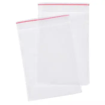Qese plastike për ruajtje me mbyllje hermetike 8x12cm - 80 copë